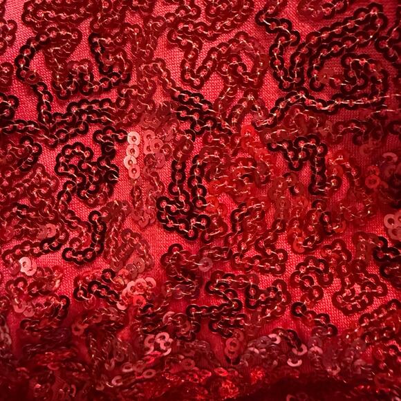 Tipsy Elves, Red Sequin Mini Skirt, Stretch, Size XL, NWT - Picture 2 of 6